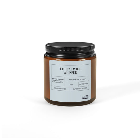 Ethical Will Soy Candle