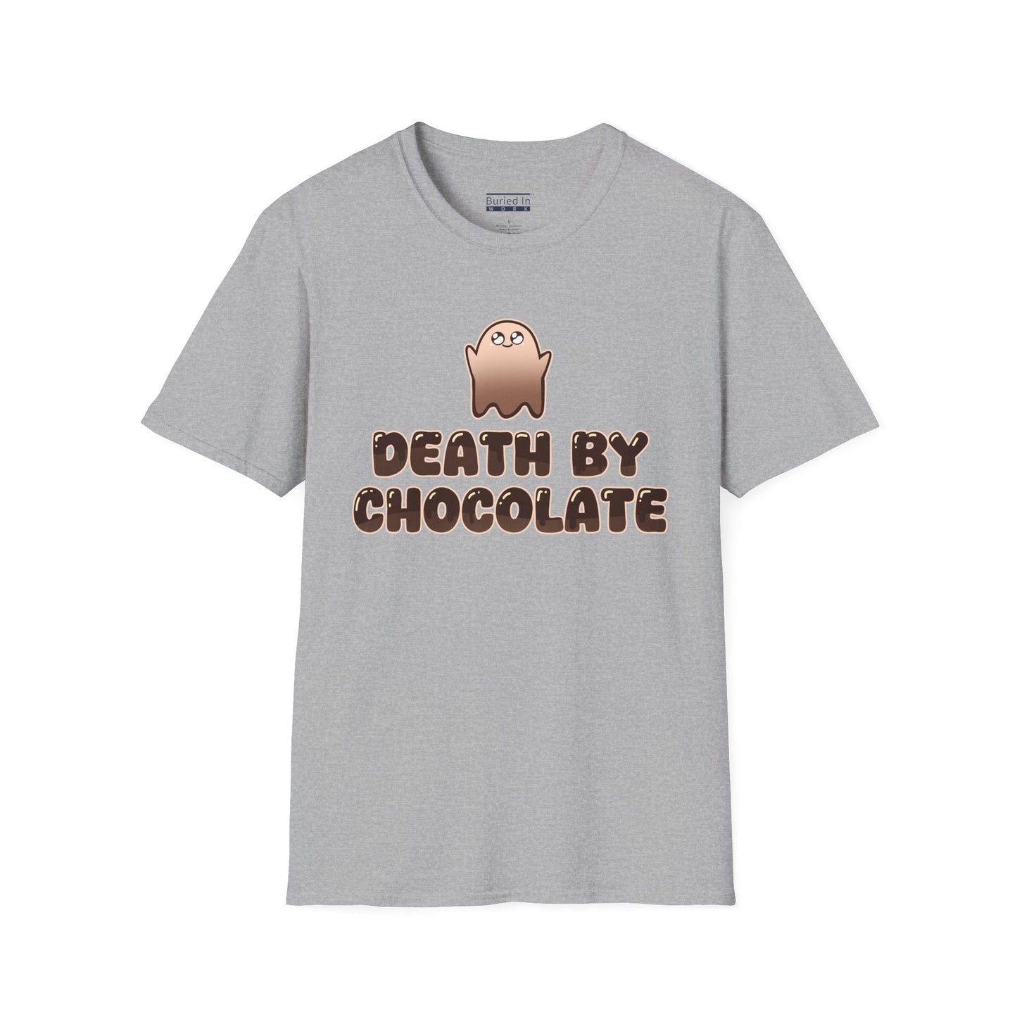 Chocolate Ghost "Death by Chocolate" Unisex T-Shirt