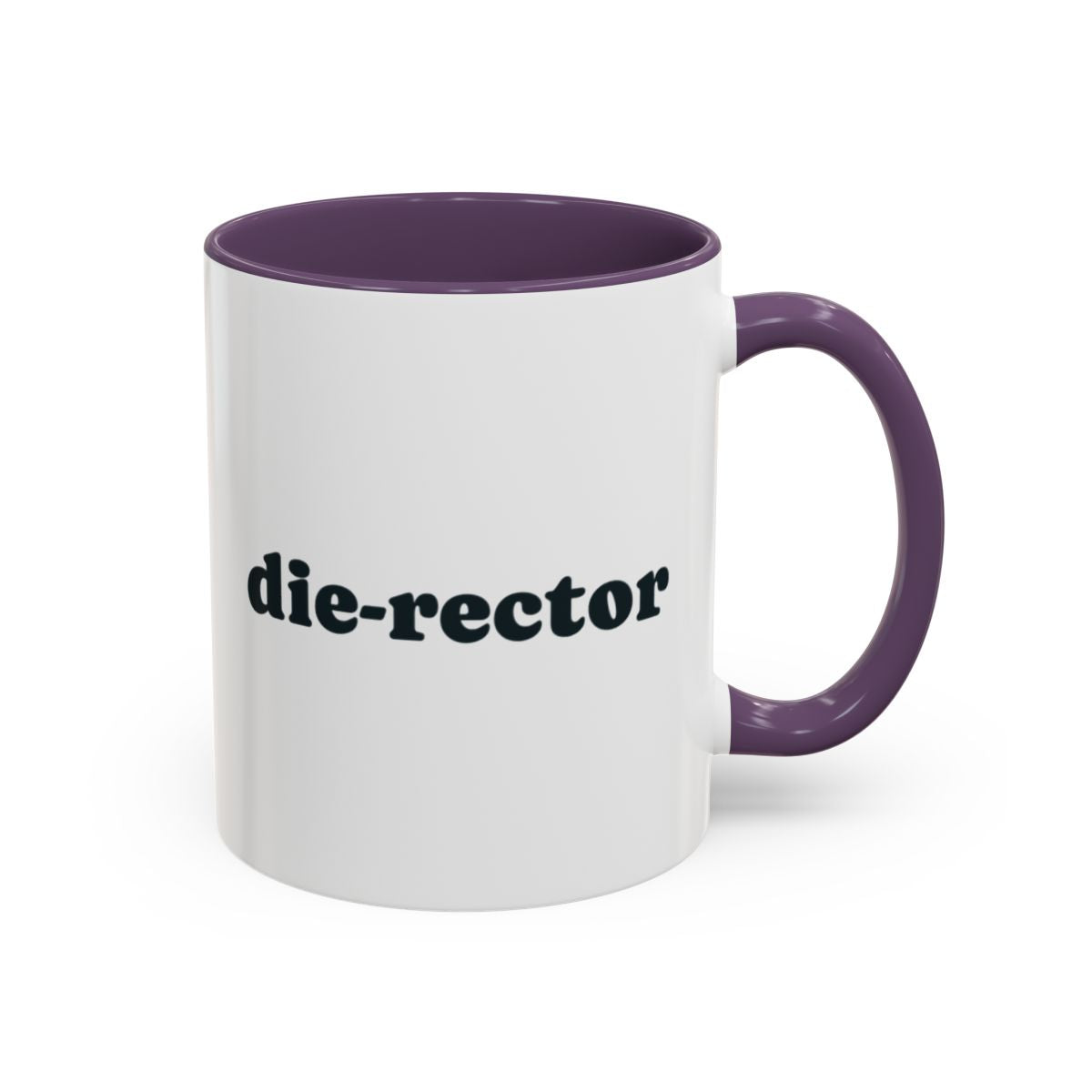 Die-rector Mug – Purple handle and inside, 11 oz