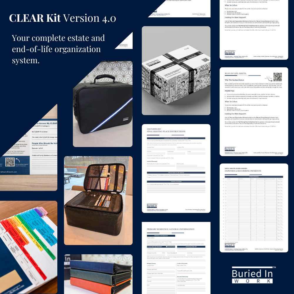 CLEAR Kit FAQ – Buried in Work