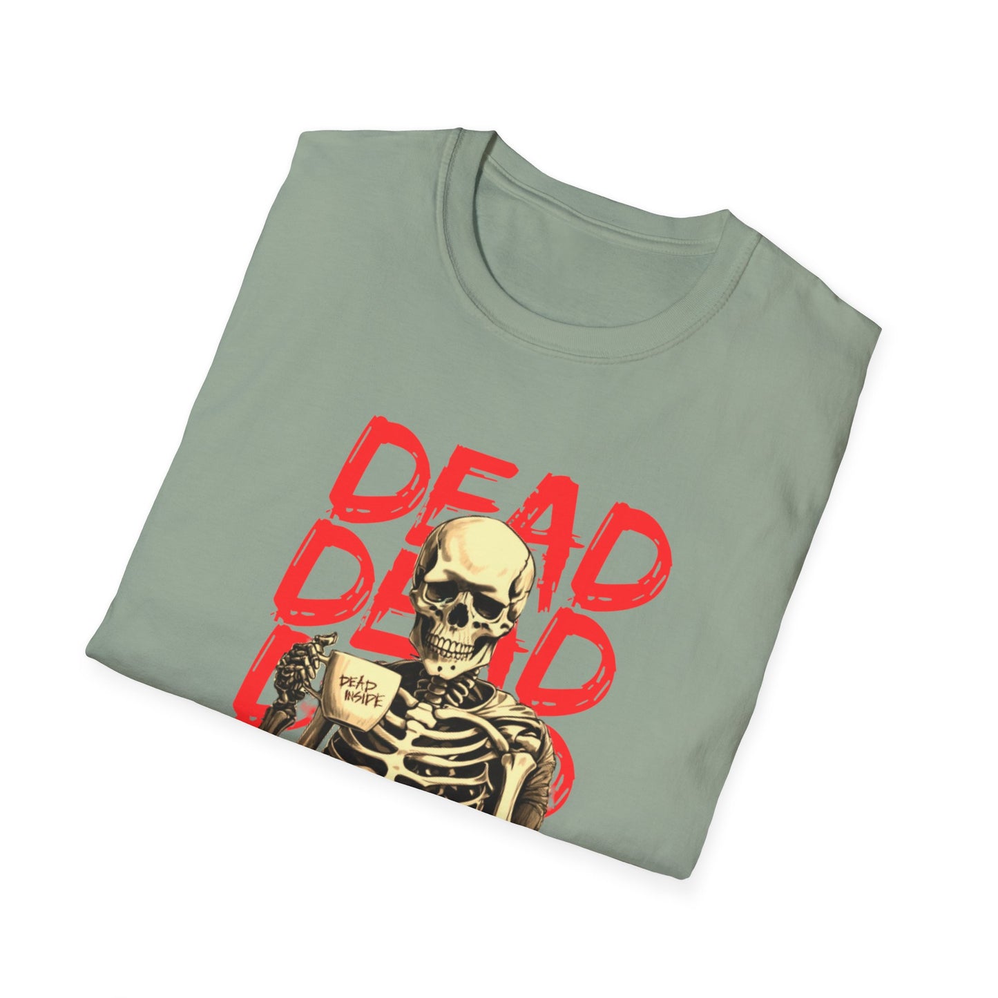 "Dead Inside" Skeleton Coffee Unisex T-Shirt