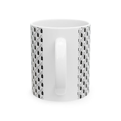 Toe Tag Image Foot Pattern Coffee Mug