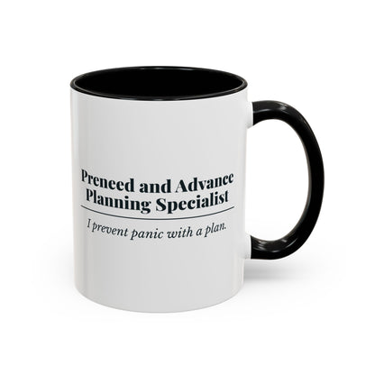 Preneed and Advance Planning Specialist Definition Mug – Black handle and inside, 11 oz
