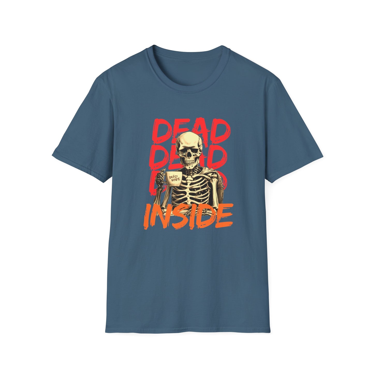 "Dead Inside" Skeleton Coffee Unisex T-Shirt