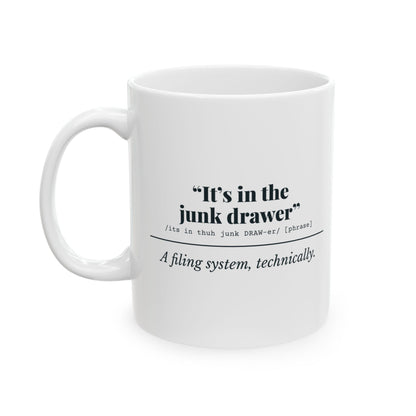 "It's in the Junk Drawer" Mug