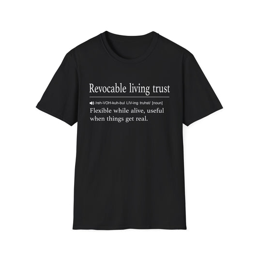 Revocable Living Trust Definition T-Shirt