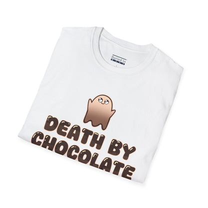 Chocolate Ghost "Death by Chocolate" Unisex T-Shirt