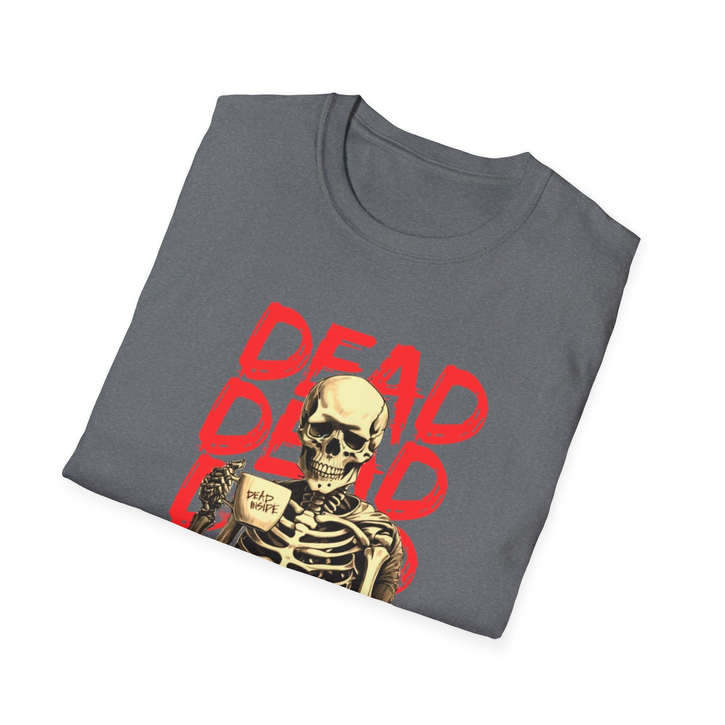 "Dead Inside" Skeleton Coffee Unisex T-Shirt