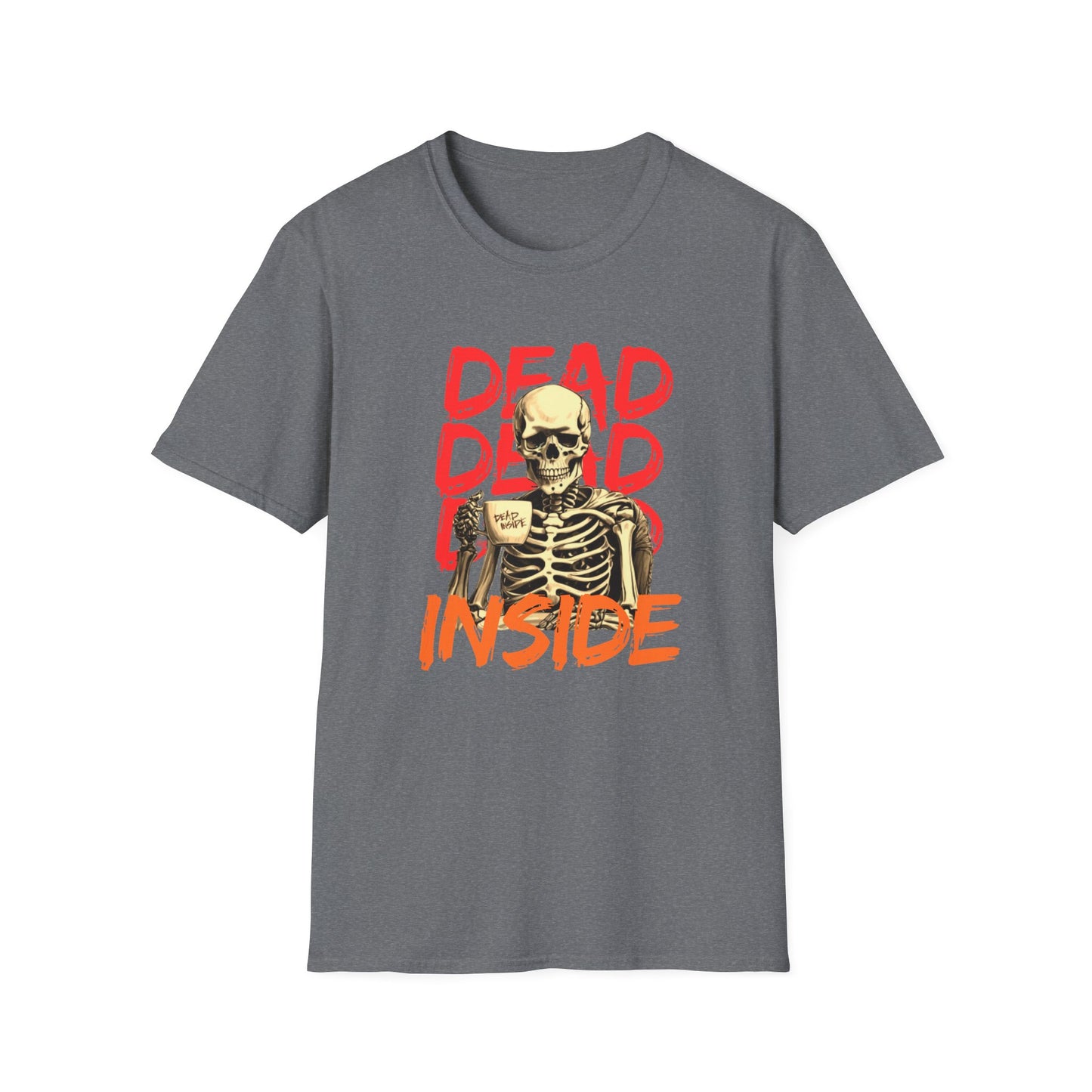 "Dead Inside" Skeleton Coffee Unisex T-Shirt