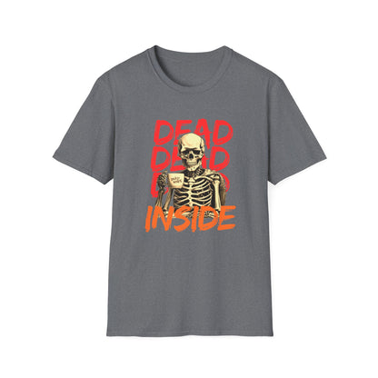 "Dead Inside" Skeleton Coffee Unisex T-Shirt