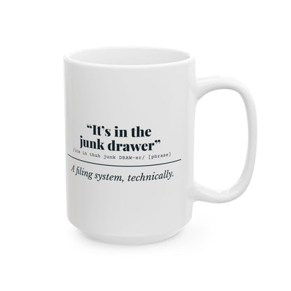 "It's in the Junk Drawer" Mug