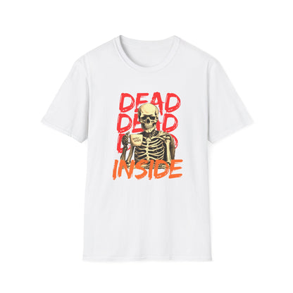 "Dead Inside" Skeleton Coffee Unisex T-Shirt