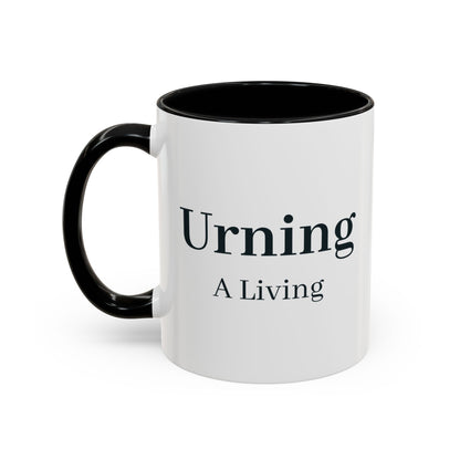 Urning a Living Mug – Black handle and inside, 11 oz, other side