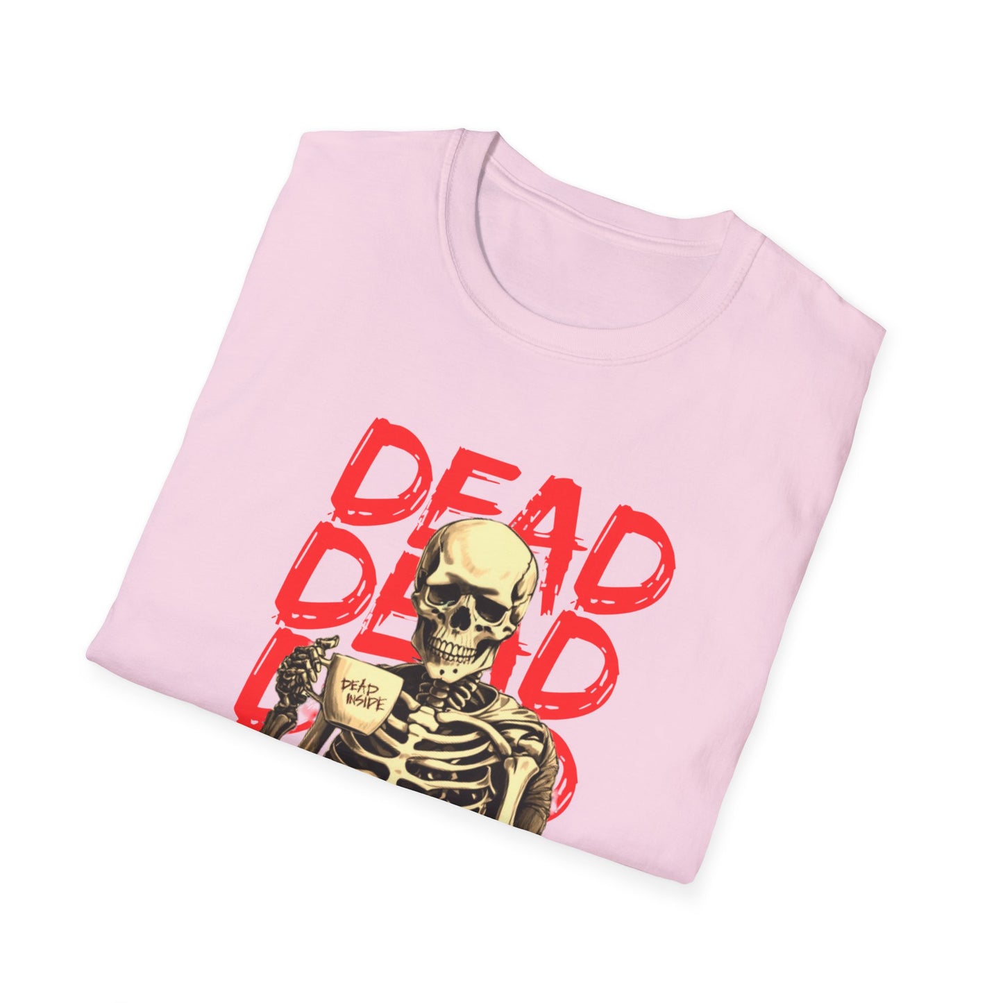 "Dead Inside" Skeleton Coffee Unisex T-Shirt