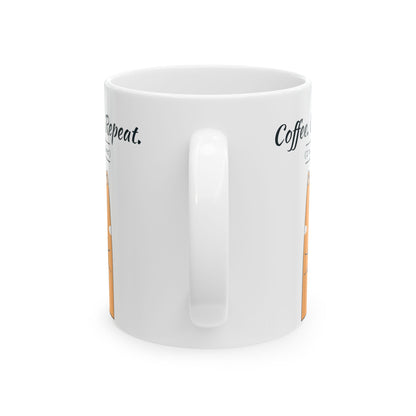 "Coffee. Care. Repeat" Caregiver Mug