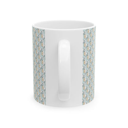 Toe Tag Image Foot Pattern Coffee Mug