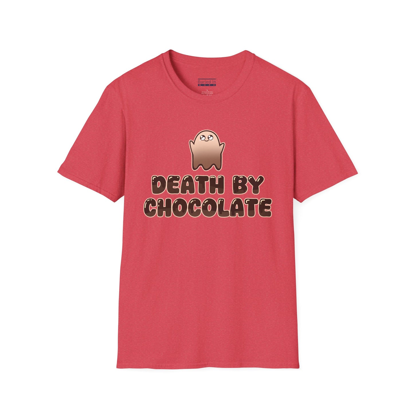 Chocolate Ghost "Death by Chocolate" Unisex T-Shirt