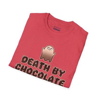 Chocolate Ghost "Death by Chocolate" Unisex T-Shirt