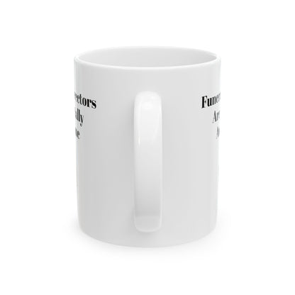 Toe Tag Foot Pun Funeral Directors Mug