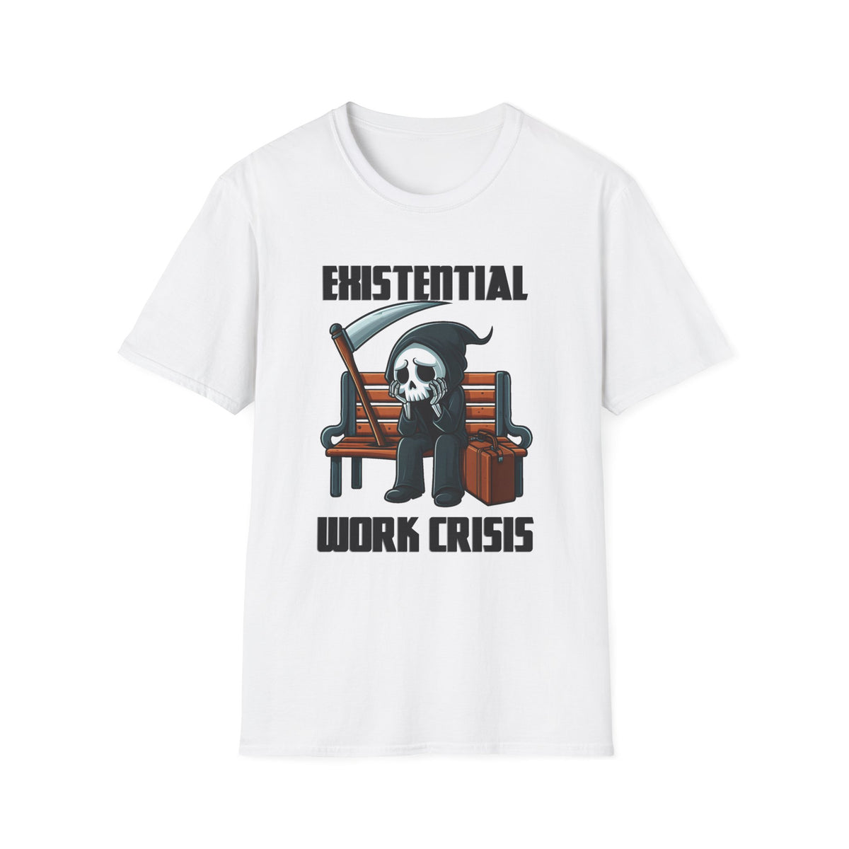 Existential Work Crisis Grim Reaper T-Shirt