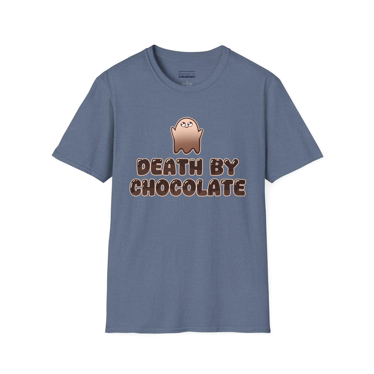 Chocolate Ghost "Death by Chocolate" Unisex T-Shirt