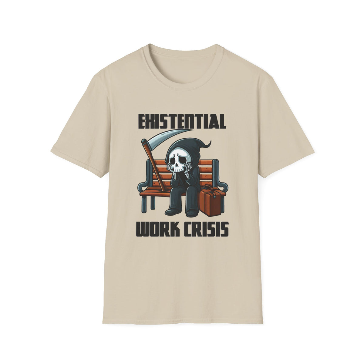 Existential Work Crisis Grim Reaper T-Shirt