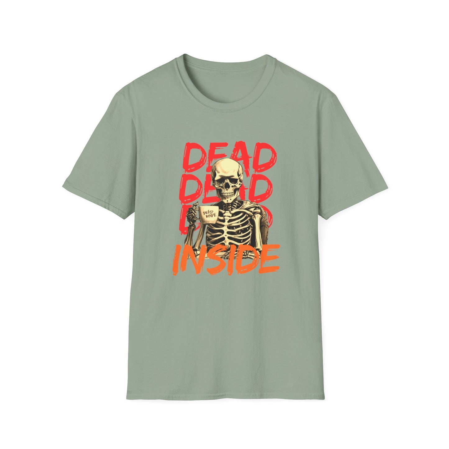 "Dead Inside" Skeleton Coffee Unisex T-Shirt