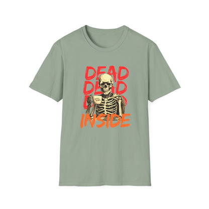 "Dead Inside" Skeleton Coffee Unisex T-Shirt