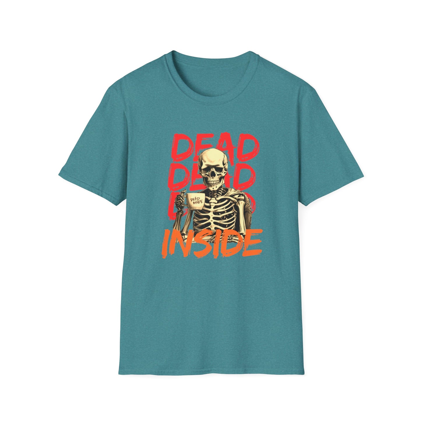 "Dead Inside" Skeleton Coffee Unisex T-Shirt