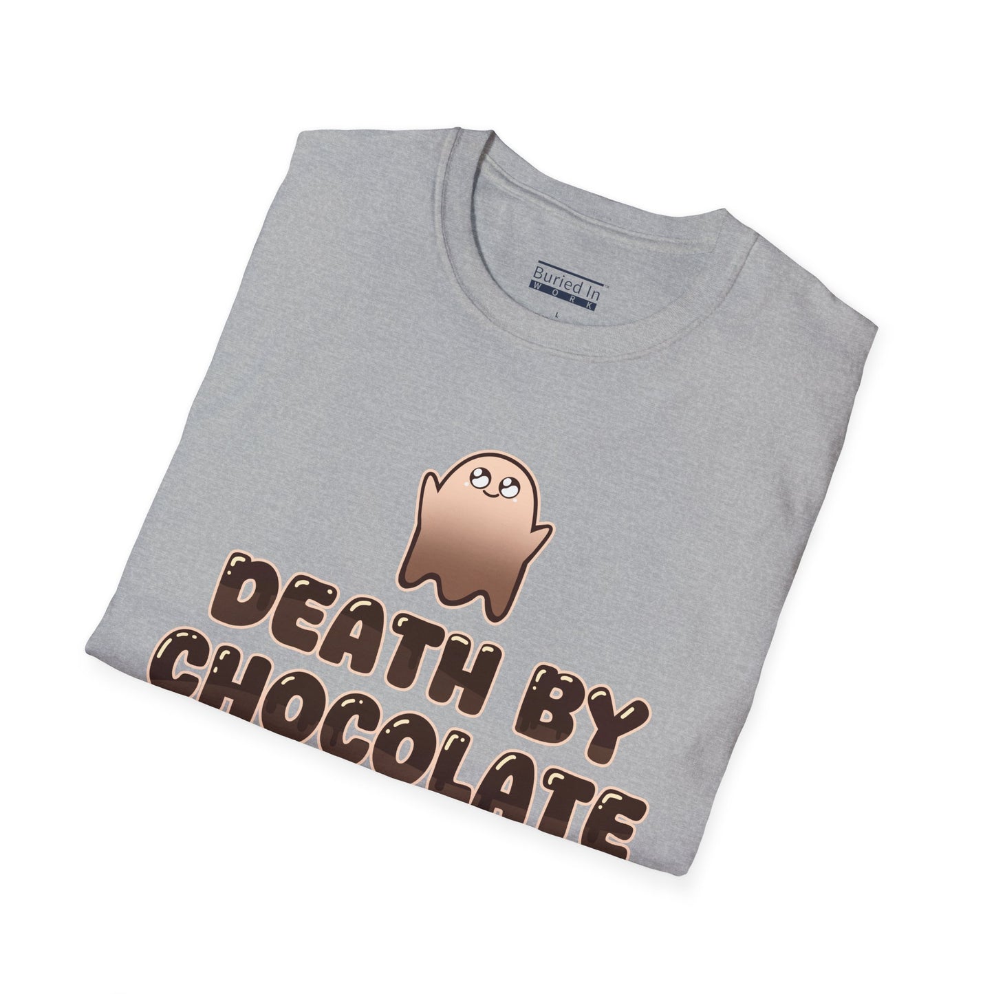 Chocolate Ghost "Death by Chocolate" Unisex T-Shirt