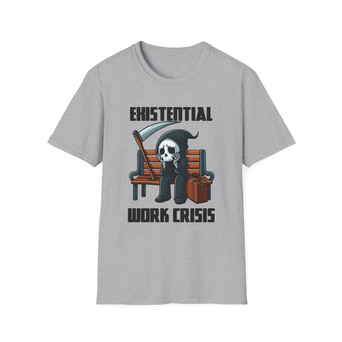 Existential Work Crisis Grim Reaper T-Shirt