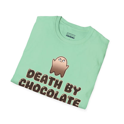 Chocolate Ghost "Death by Chocolate" Unisex T-Shirt