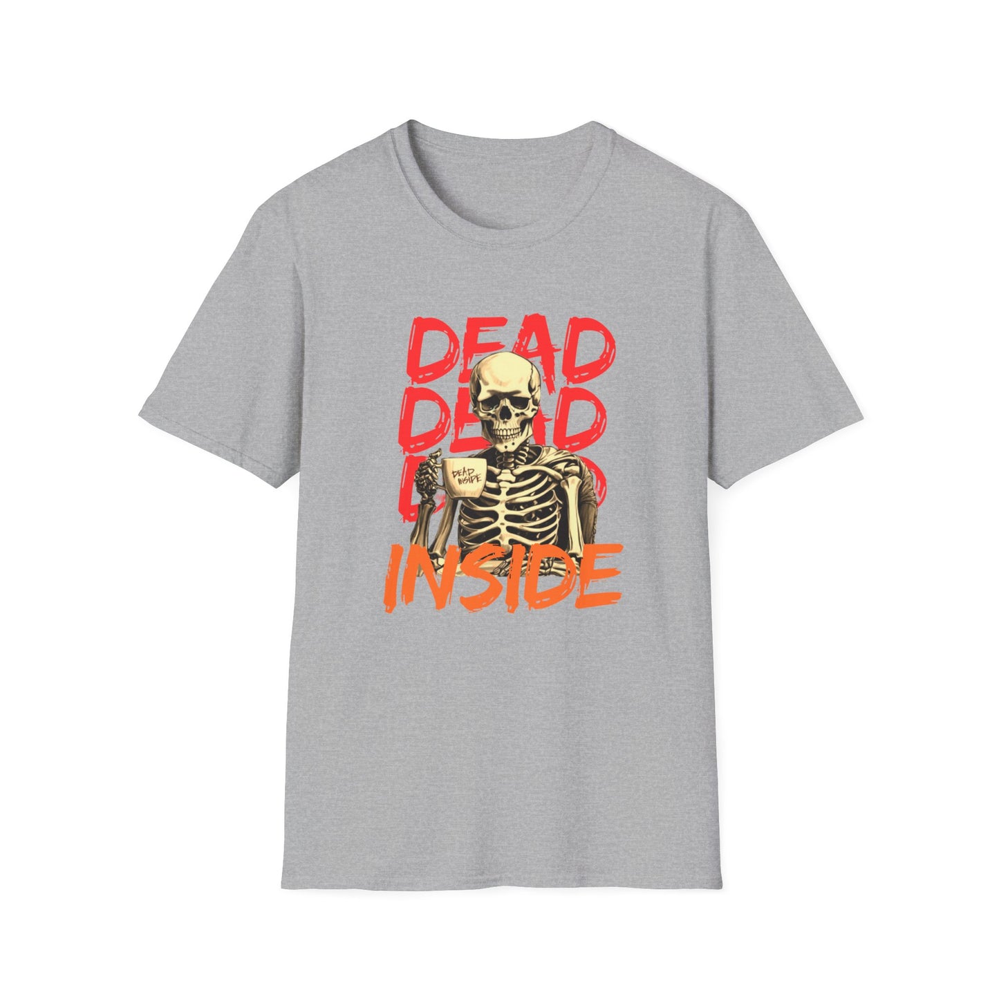 "Dead Inside" Skeleton Coffee Unisex T-Shirt