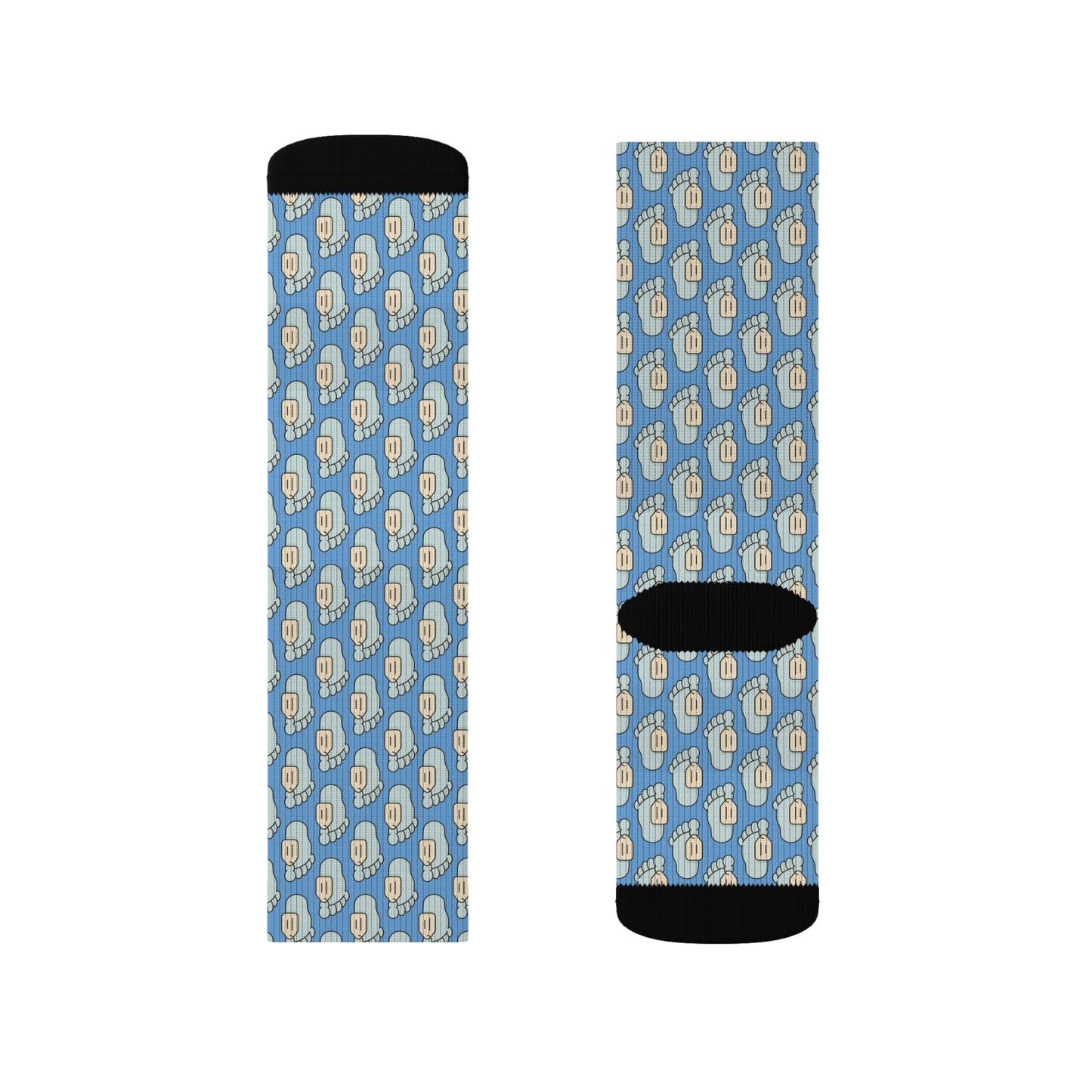 Toe Tag Repeating Logo Socks