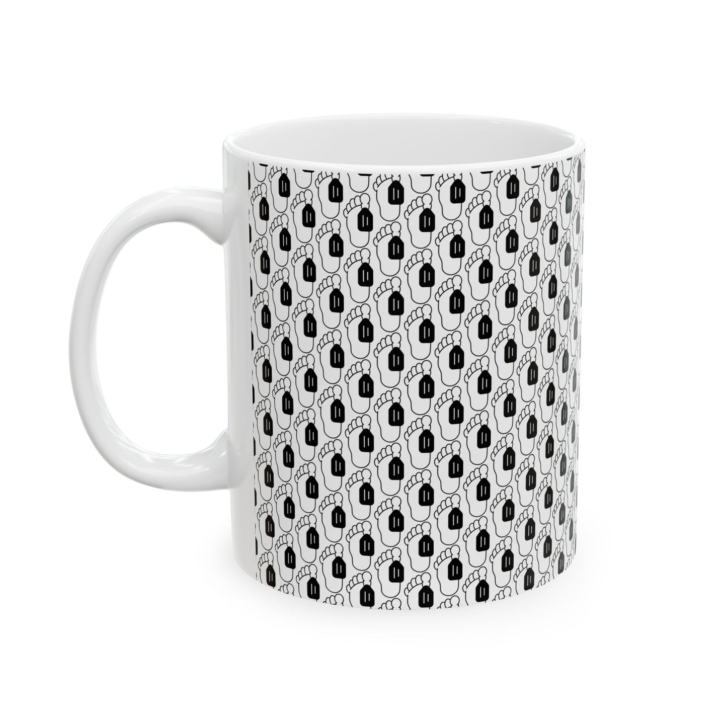 Toe Tag Image Foot Pattern Coffee Mug