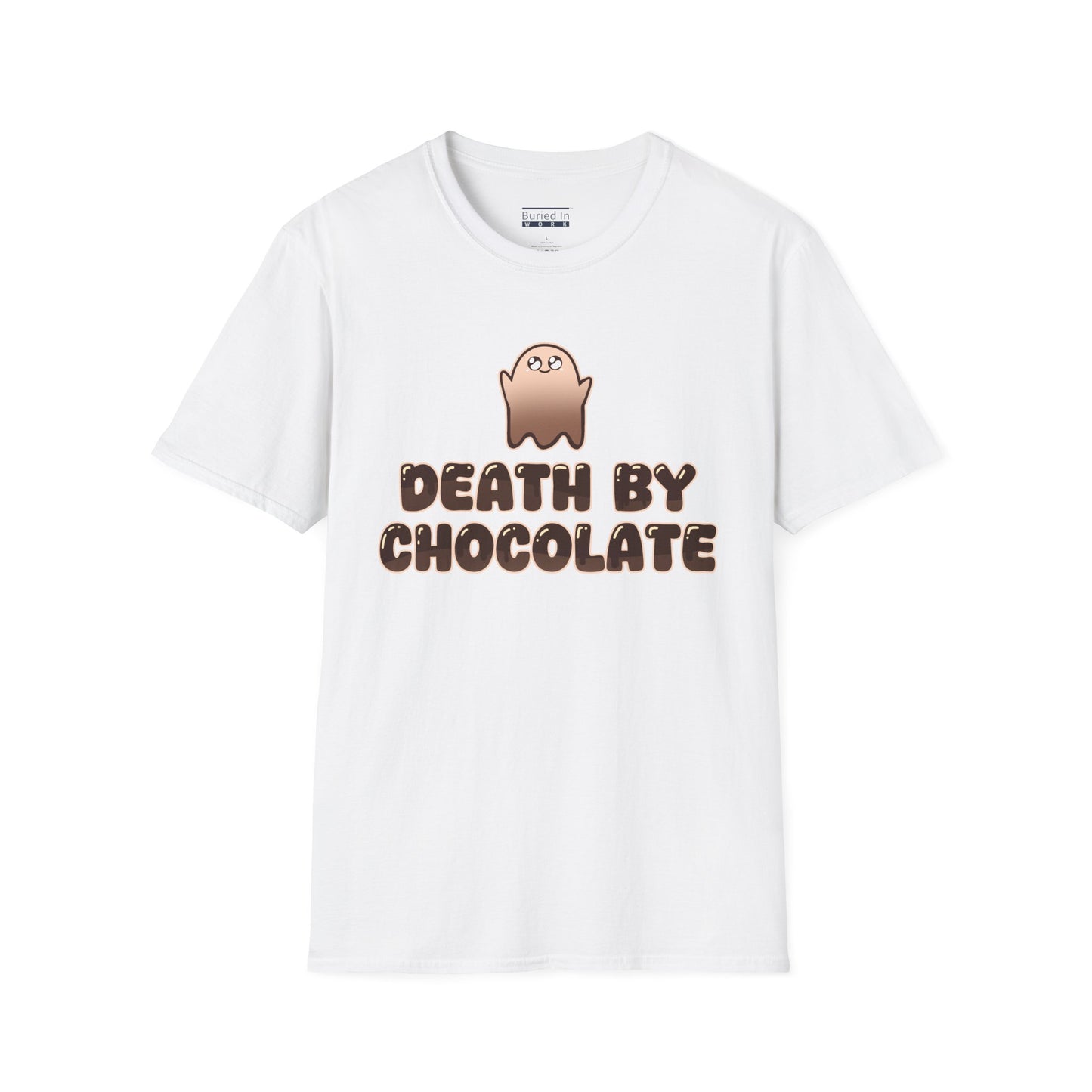 Chocolate Ghost "Death by Chocolate" Unisex T-Shirt