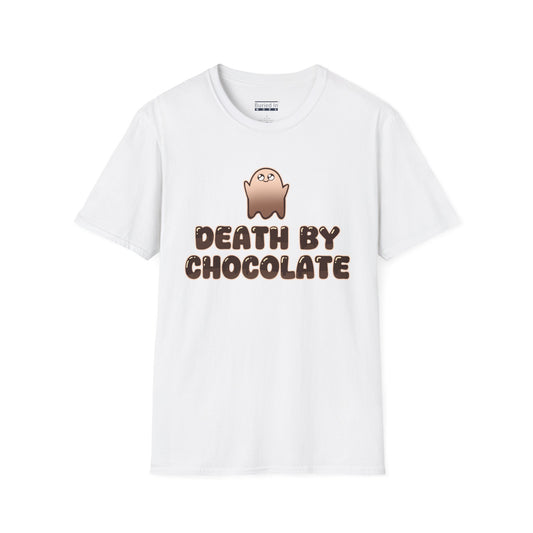 Chocolate Ghost "Death by Chocolate" Unisex T-Shirt