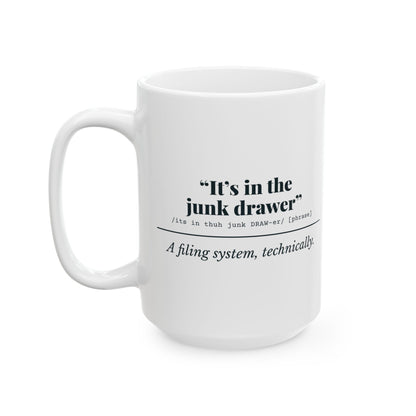 "It's in the Junk Drawer" Mug