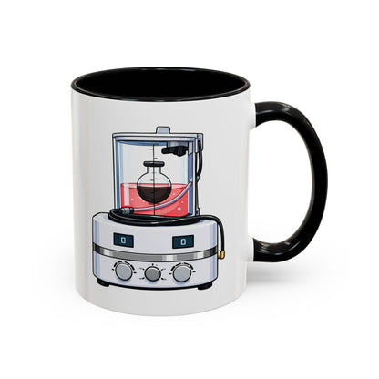 Modern Embalming Machine Mug – Black handle and inside, 11 oz