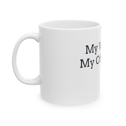 "My Will Is In My Office Desk - Dad" Coffee Mug