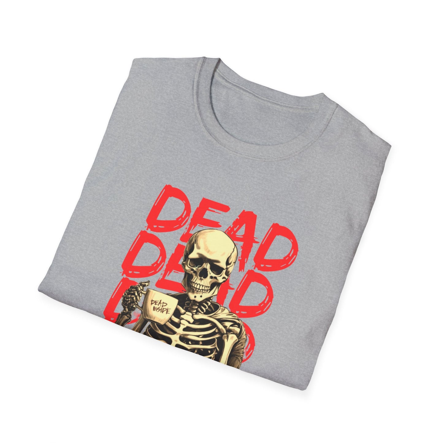 "Dead Inside" Skeleton Coffee Unisex T-Shirt