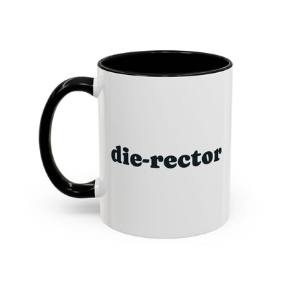 Die-rector Mug – Black handle and inside, 11 oz, other side