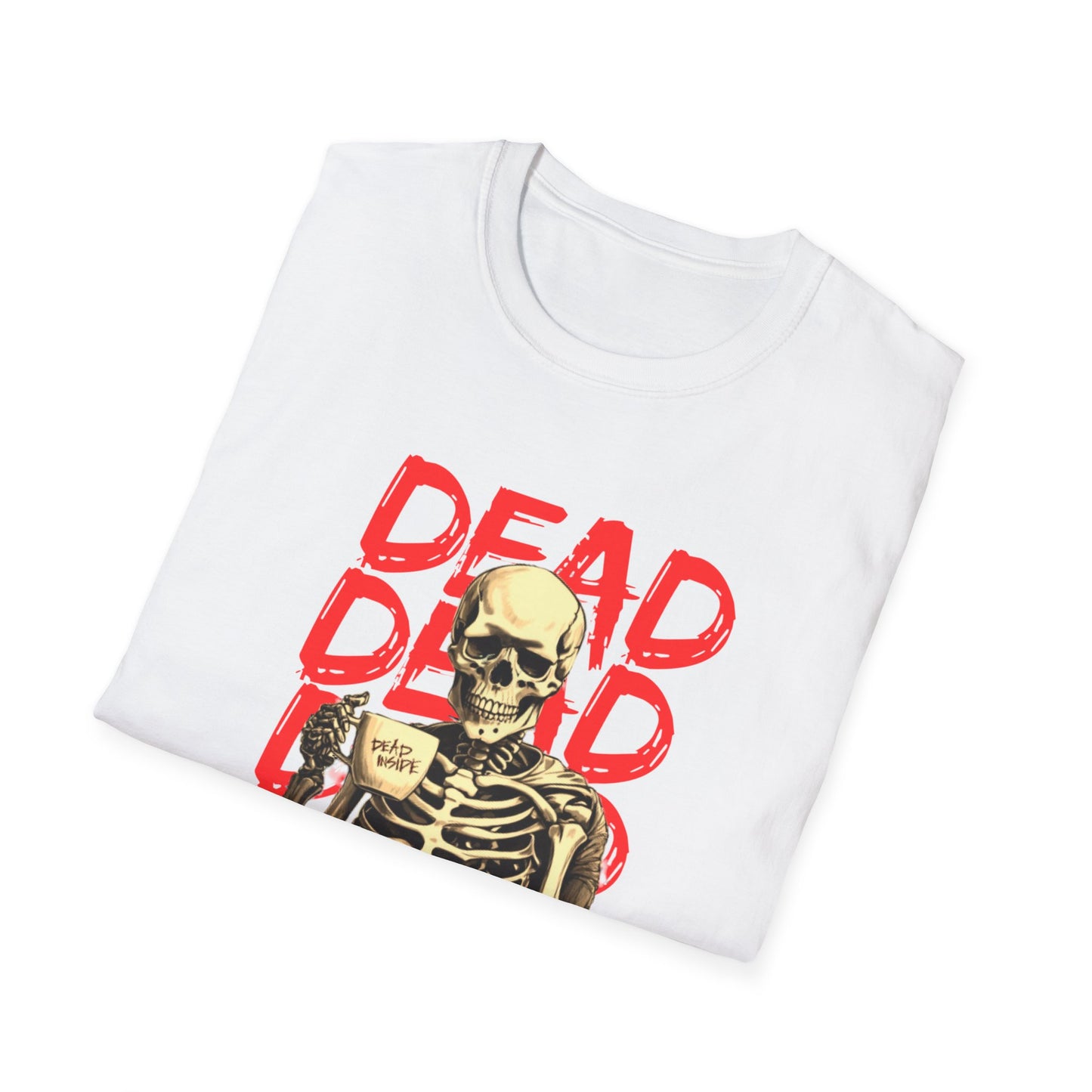 "Dead Inside" Skeleton Coffee Unisex T-Shirt