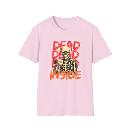 "Dead Inside" Skeleton Coffee Unisex T-Shirt