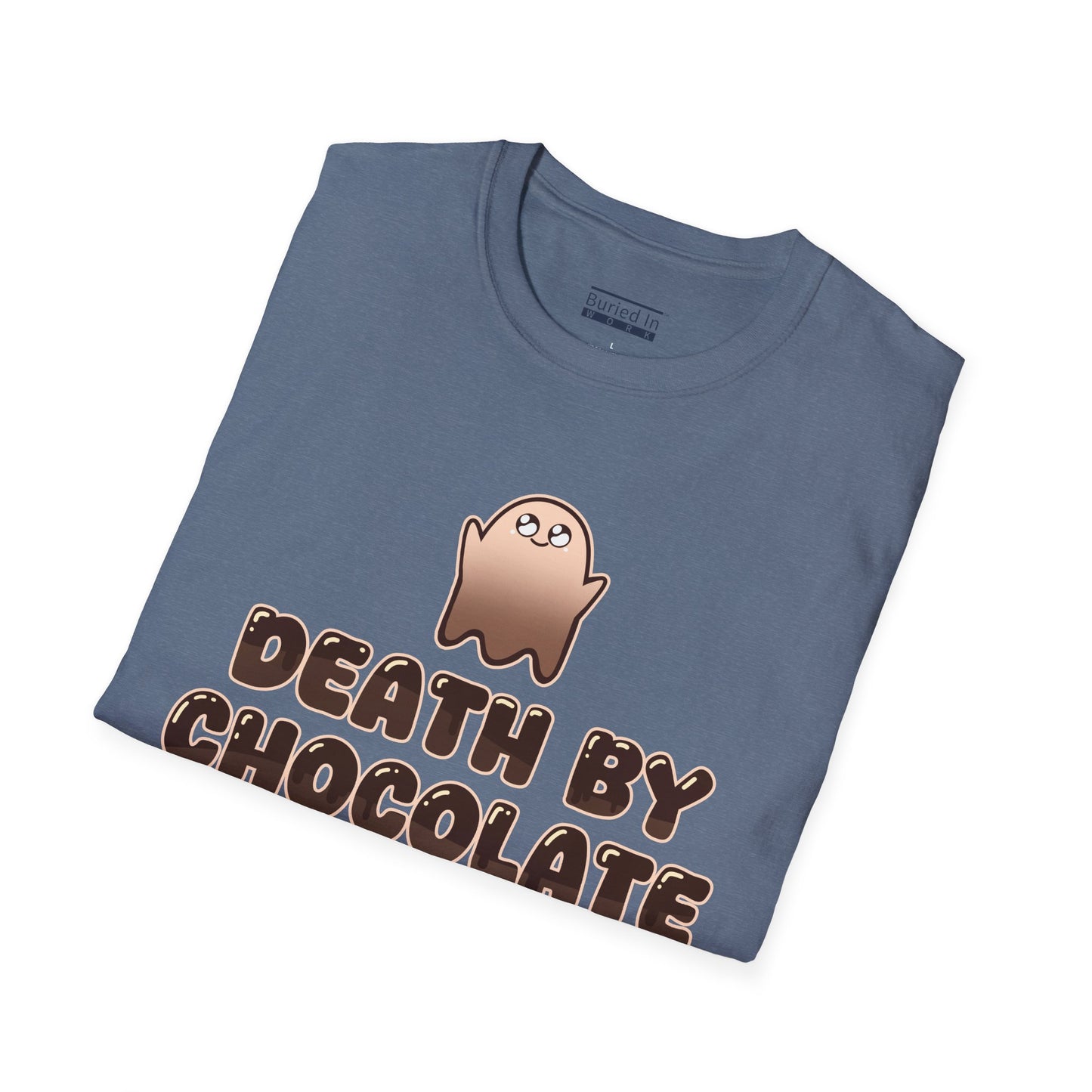 Chocolate Ghost "Death by Chocolate" Unisex T-Shirt