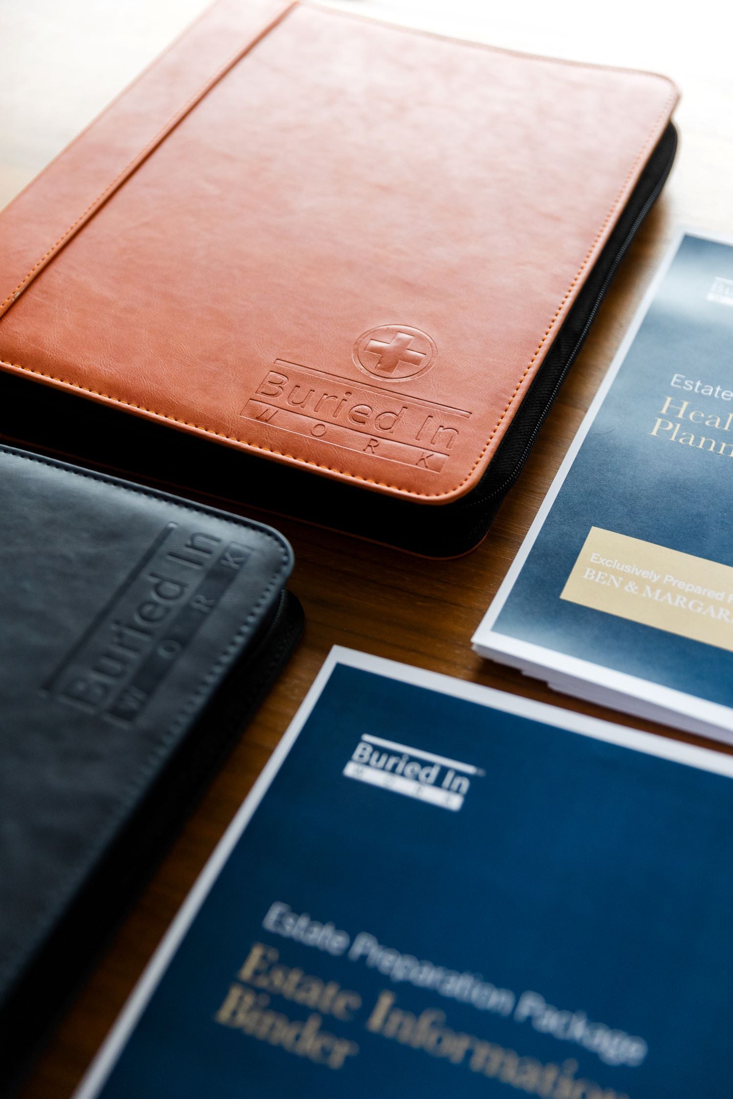 CLEAR Kit Binders on Table