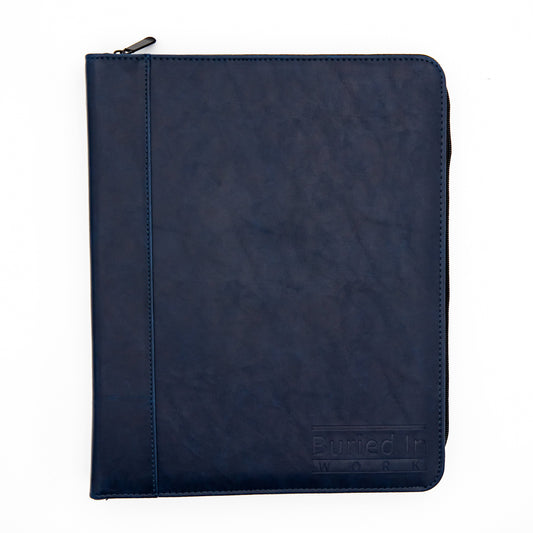 Blue Buried in Work binder.