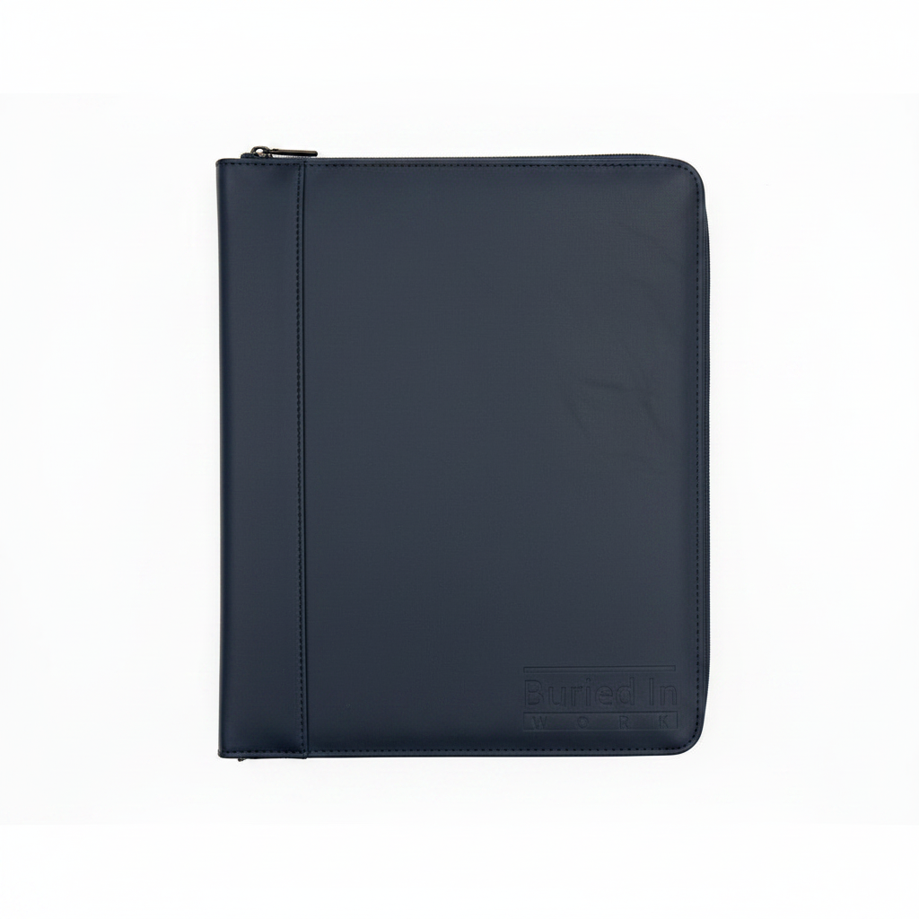 Premium faux leather 3-ring binder