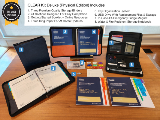 CLEAR Kit: Comprehensive Legacy & Estate Organization Made Simple