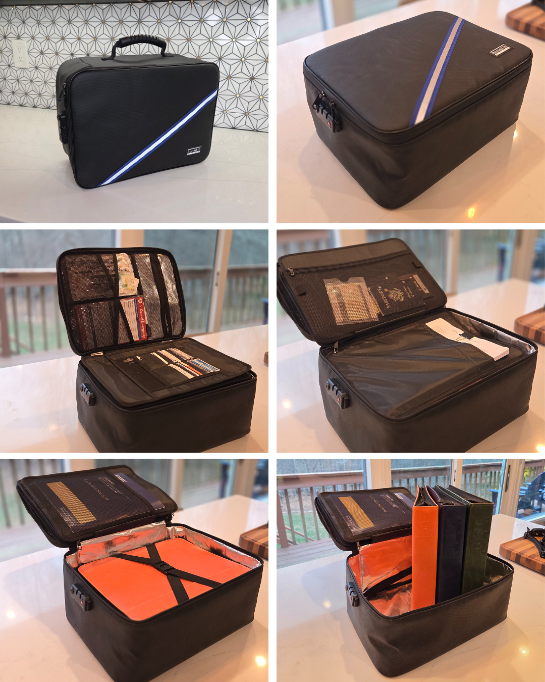 Large fire and water resistant storage case